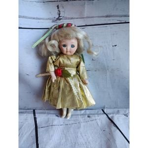 Marie Osmond Porcelain Doll Christmas 5” Greeting Card Doll 1995